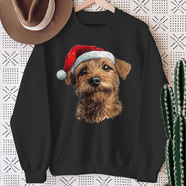 Cute Norfolk Terrier Christmas Print Sweatshirt Geschenke für alte Frauen