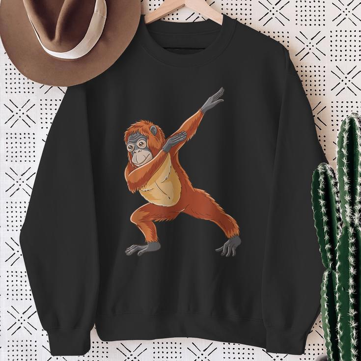 Dabbing Orang Utan Für Affenliebhaber Sweatshirt Geschenke für alte Frauen