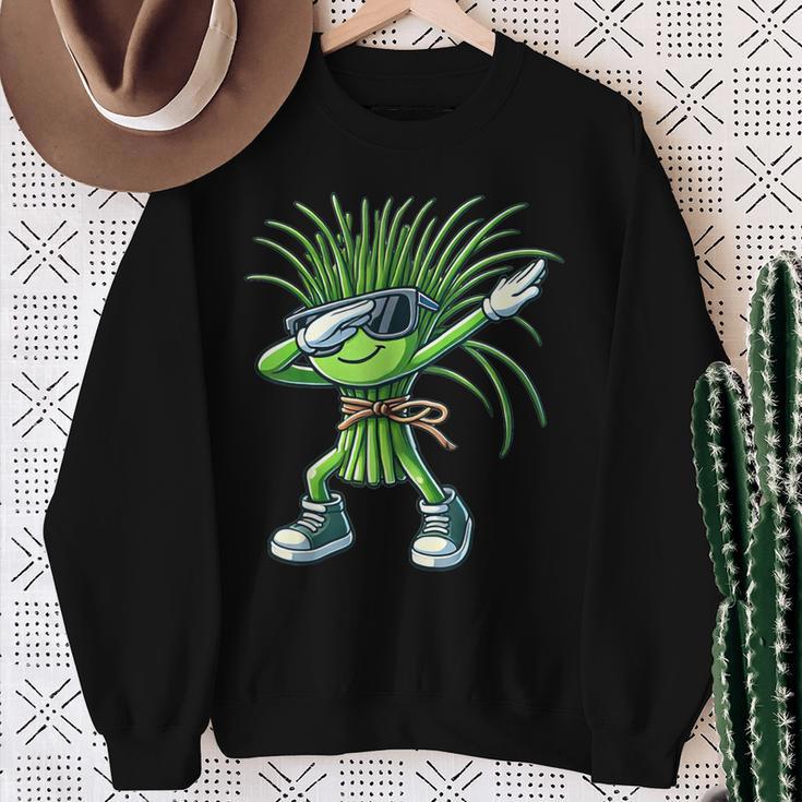 Dabbing Schnittlauch Lustiges Kräuter Schnittlauch Sweatshirt Geschenke für alte Frauen