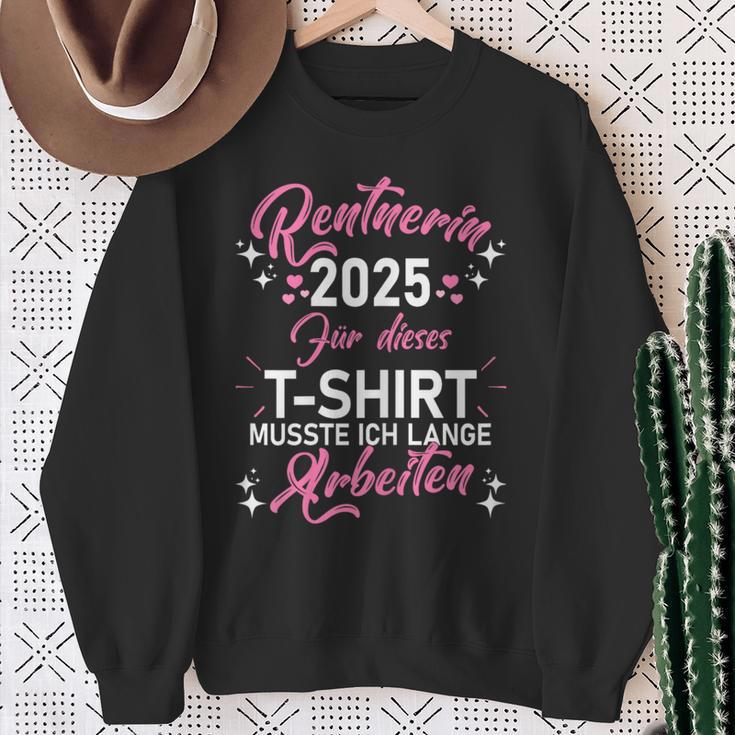 Damen Rente 2025 Ruhestand Pension Deko Dekoration Rentner 2025 Sweatshirt Geschenke für alte Frauen