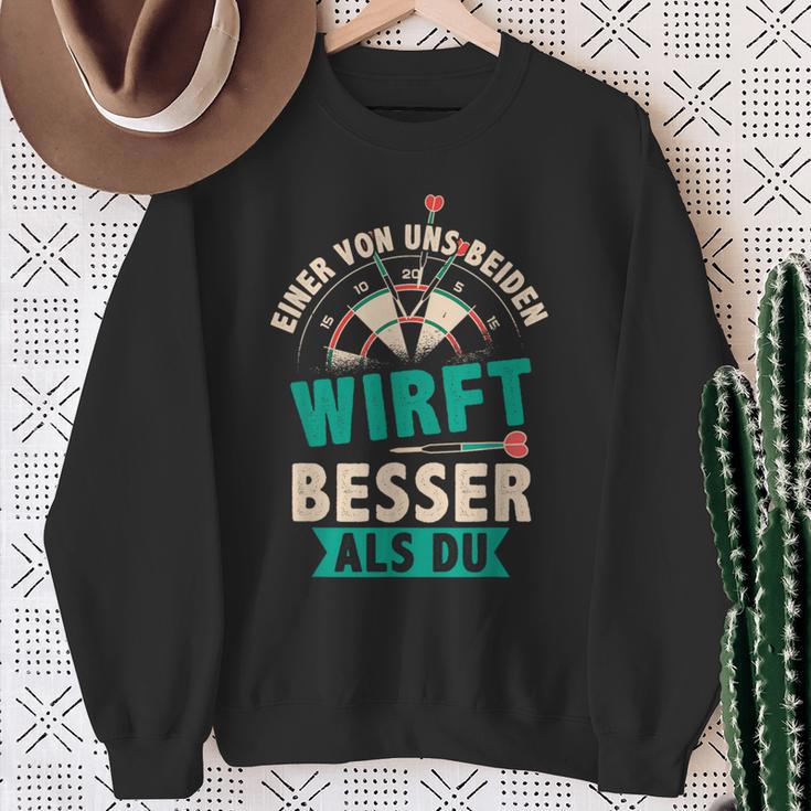 Dart Eineron Uns Beiden Wirft Besser Als Du German Sweatshirt Geschenke für alte Frauen