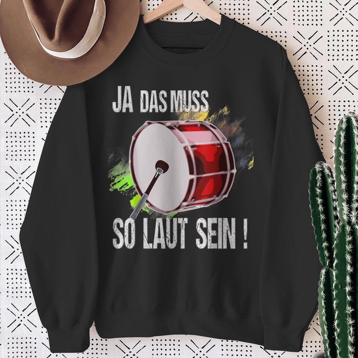 Das Muss So Laut Sein-Drummer Percussion Sweatshirt Geschenke für alte Frauen