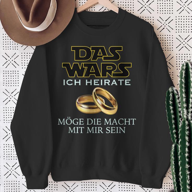 Das Wars Junggesellenabschied Jga Bachelor Man Sweatshirt Geschenke für alte Frauen