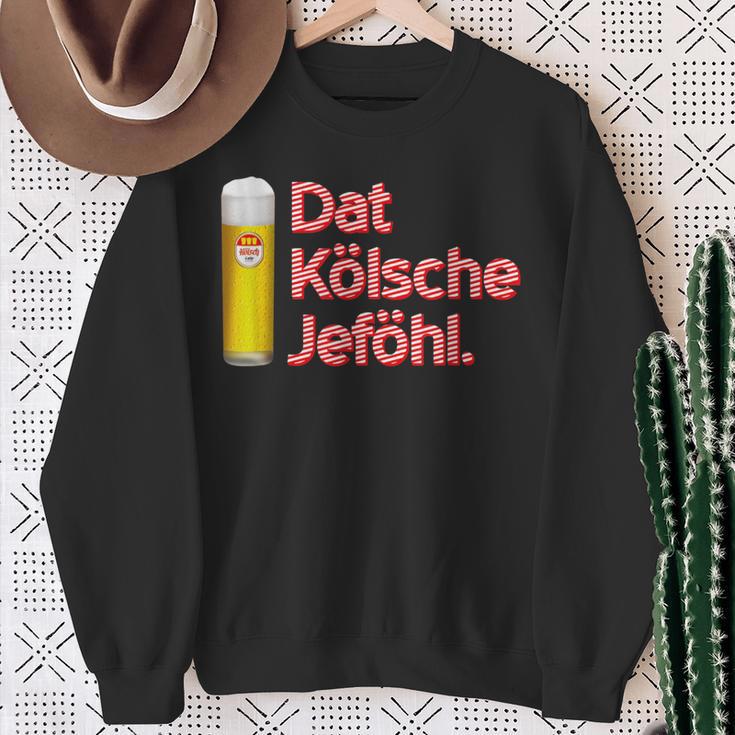 With Dat Kölsche Jeföhl Kölsch Lifestyle Sweatshirt Geschenke für alte Frauen