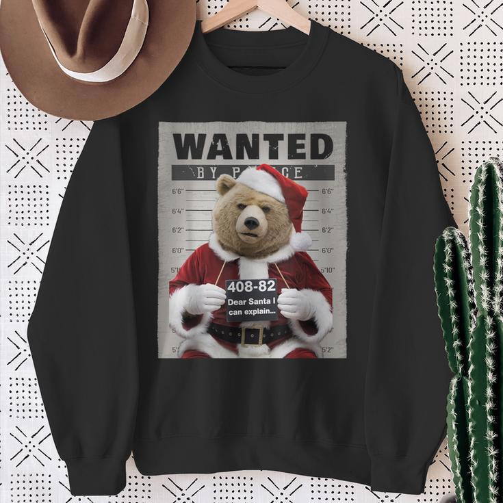 Dear Santa I Can Explain Lustiges Weihnachten Bär Sweatshirt Geschenke für alte Frauen