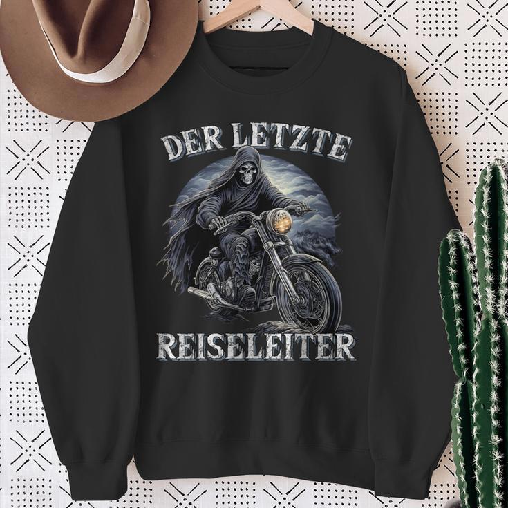 Der Letzte Reiseleiter Biker Motorrad Sweatshirt Geschenke für alte Frauen