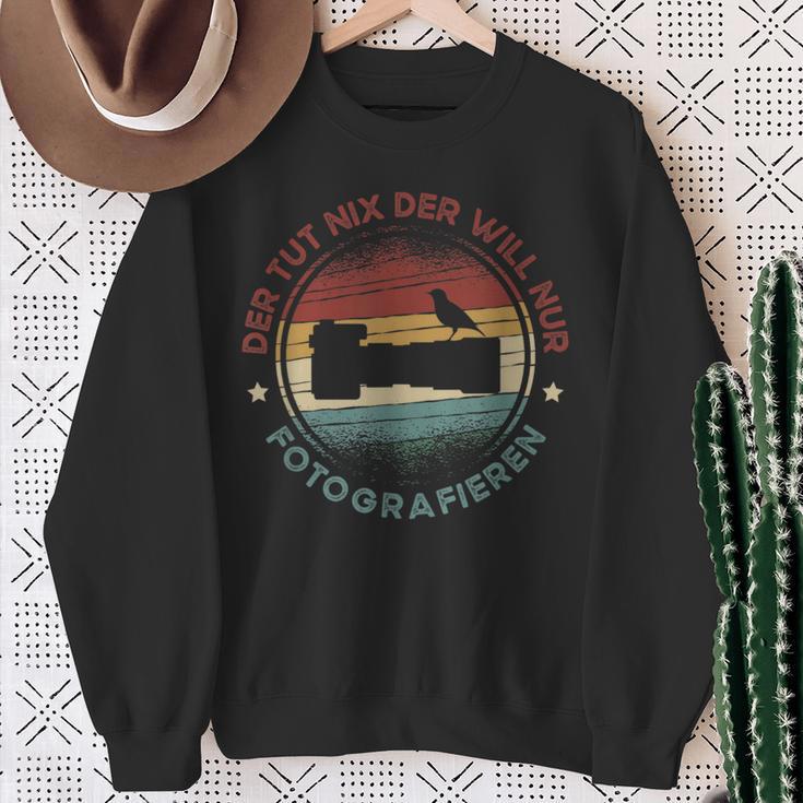 Der Tut Nix Der Will Nur Fotografieren Animal Photographerintage Sweatshirt Geschenke für alte Frauen