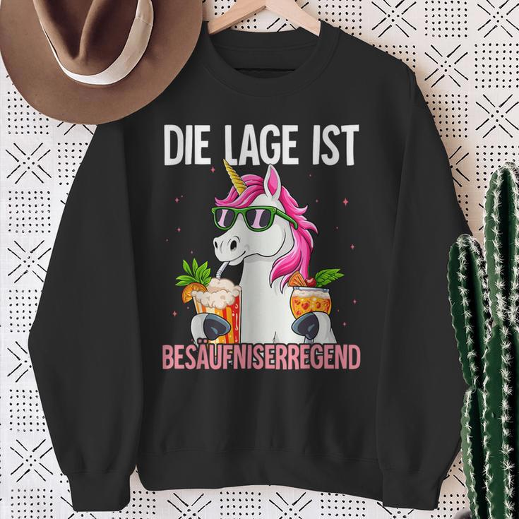 Die Lage Ist Besäufniserregend Sweatshirt Geschenke für alte Frauen