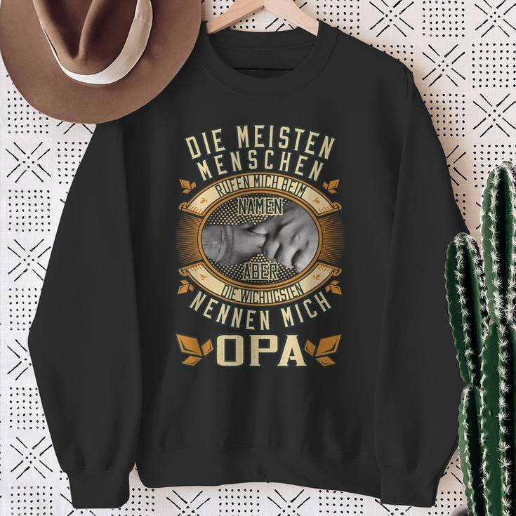 Die Meisten Menschen Nennen Mich Beim Namen Opa Slogan Sweatshirt Geschenke für alte Frauen