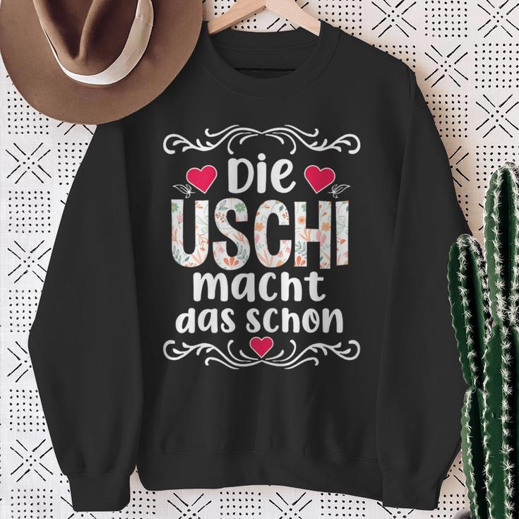 Die Uschi Macht Das Schon Sweatshirt Geschenke für alte Frauen