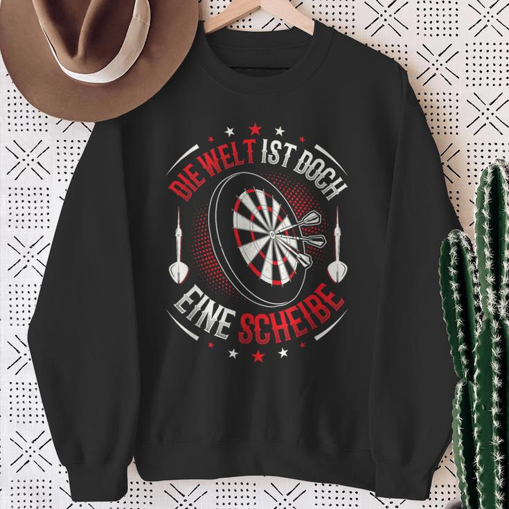 Die Welt Ist Doch Eine Disc Dart Sweatshirt Geschenke für alte Frauen