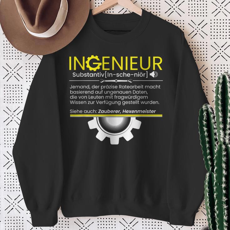 Dipl Ing Engineer Ingenieur Definition Sweatshirt Geschenke für alte Frauen