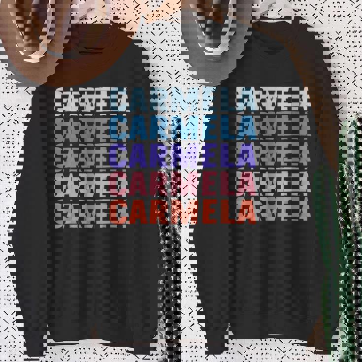 Divertido Regalo Nombre Carmela Personalizado Primer Nombre Camisa de entrenamiento Regalos para ancianas