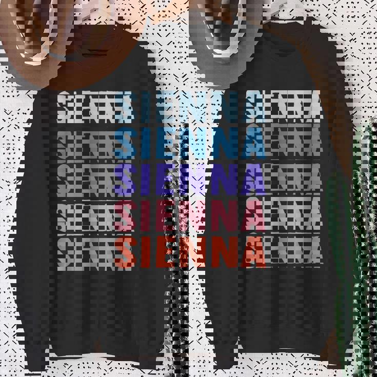Divertido Regalo Nombre Sienna Personalizado Primer Nombre Camisa de entrenamiento Regalos para ancianas