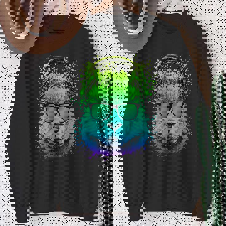 Dj Regalo Per Ravers Edm Techno House Music Lama Psichedelica Felpa Regalos para ancianas