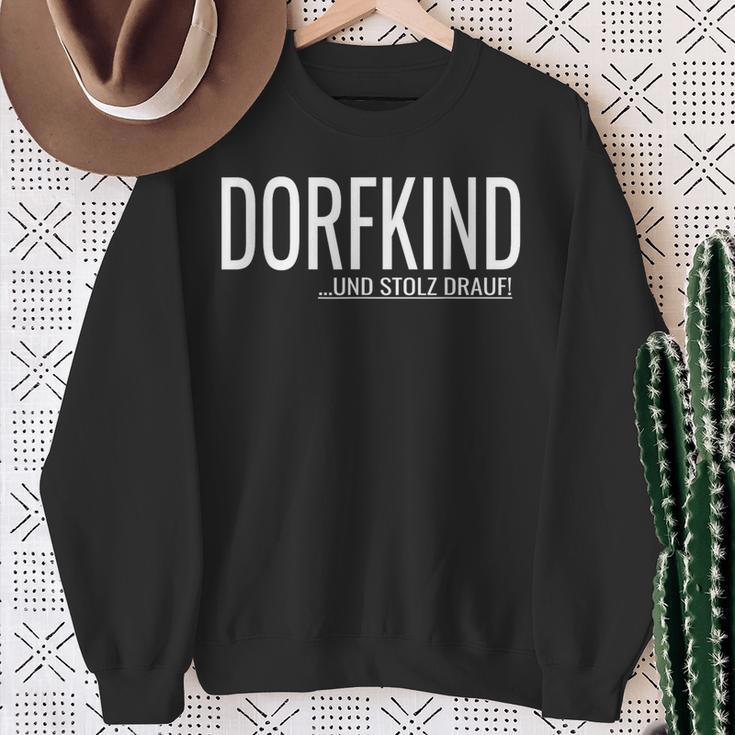 Dorfkind Und Stolz Drauf S Sweatshirt Geschenke für alte Frauen