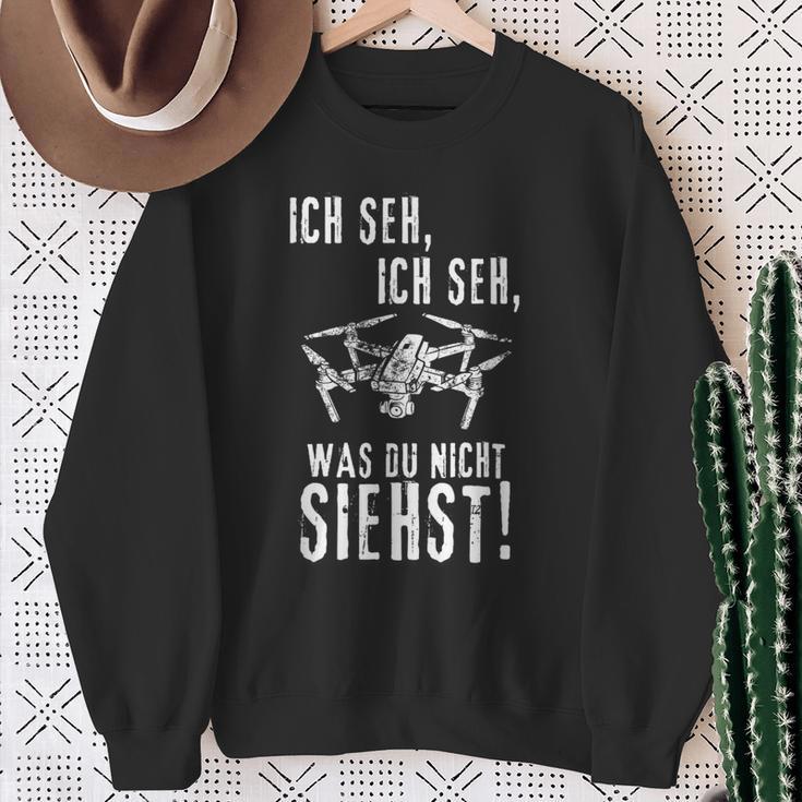 Drohnen Ich Seh Ich Seh Sweatshirt Geschenke für alte Frauen