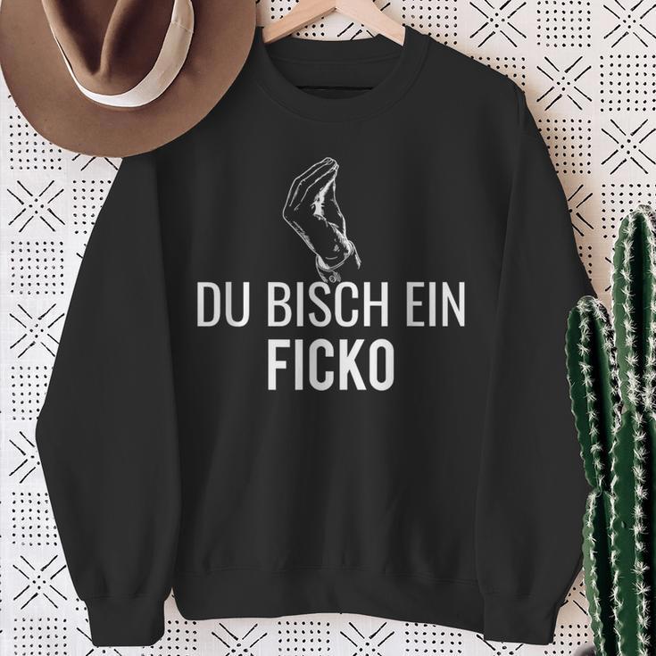 Du Ficko Lohn Italia Workelvet Gesture Sweatshirt Geschenke für alte Frauen