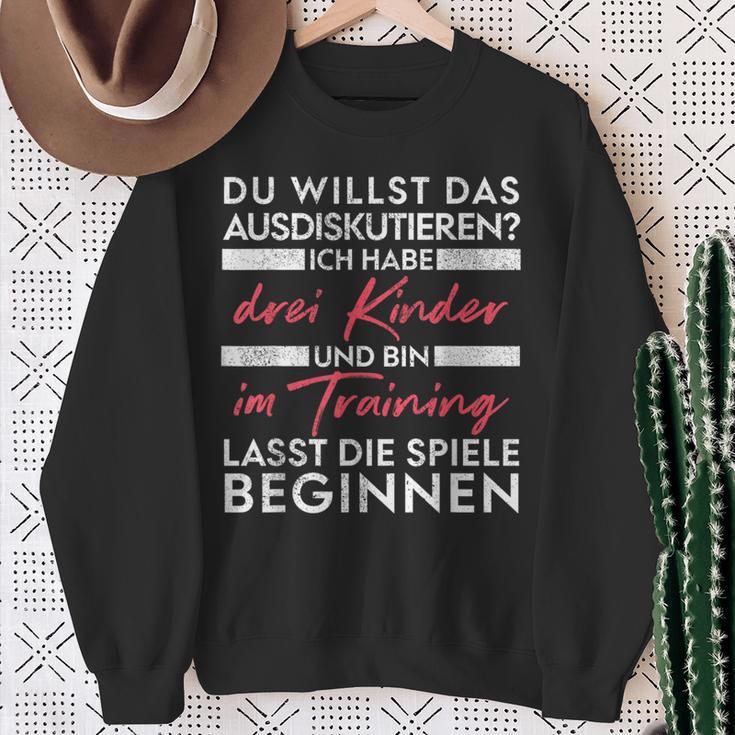 Du Willst Das Ausdiskutieren -Ater Kinder Sweatshirt Geschenke für alte Frauen