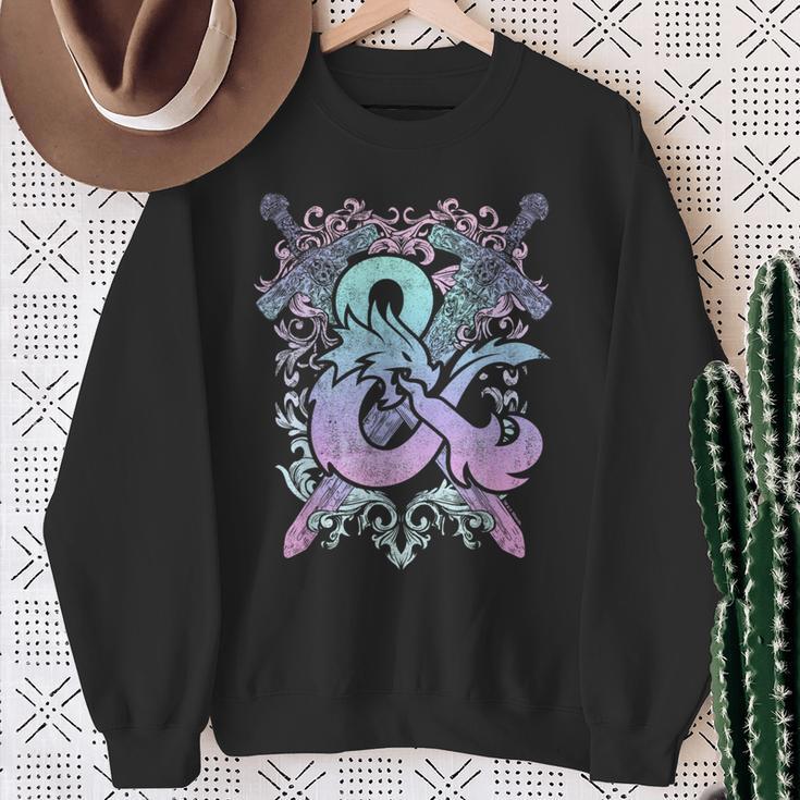 Dungeons & Dragons Ampersand Pastel Logo Sweatshirt Geschenke für alte Frauen