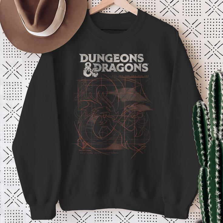 Dungeons & Dragons Sketch Dark Sweatshirt Geschenke für alte Frauen