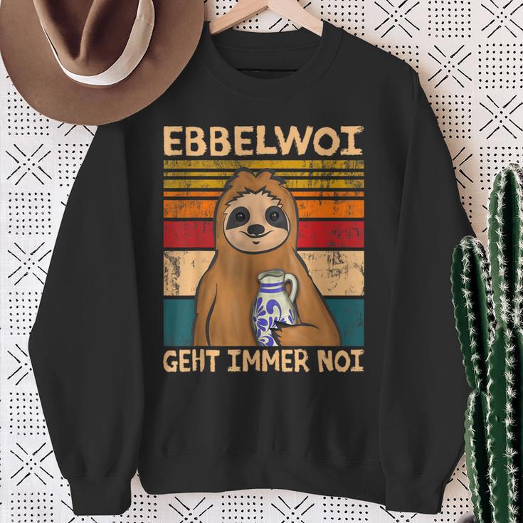 Ebbelwoi Geht Immer Noi Ebbelwoi Hessen Frankfurt S Sweatshirt Geschenke für alte Frauen