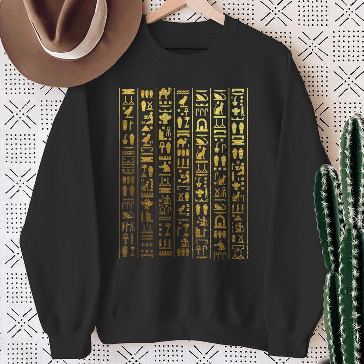 Egyptian Hieroglyphic Ancient Egypt Sweatshirt Geschenke für alte Frauen