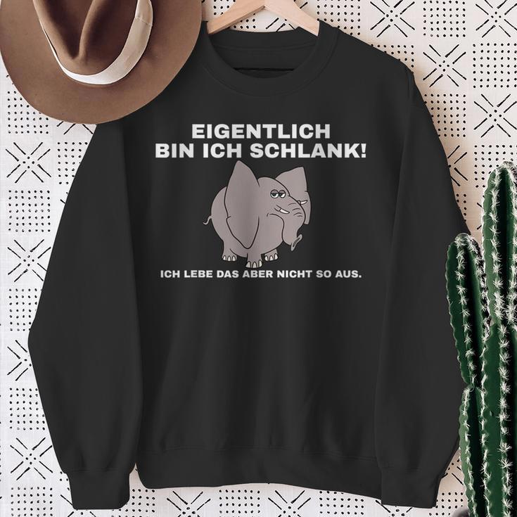 Eiglich Bin Ich Schlank Sweatshirt Geschenke für alte Frauen