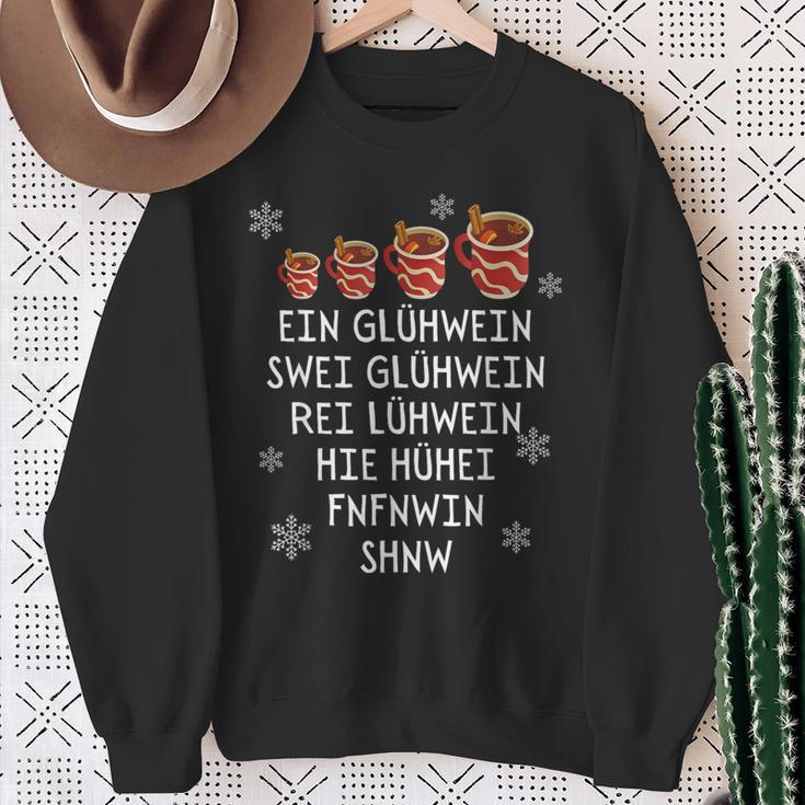 Ein Glühwein Swei Glühwein Christmas Market Sweatshirt Geschenke für alte Frauen