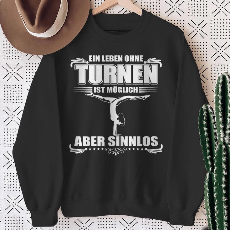 Ein Leben Ohne Gymnastnen Ist Möglich Aber Sinnlos Gymnastic Sweatshirt Geschenke für alte Frauen