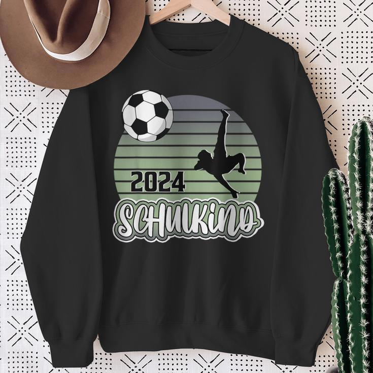 Einschulung Schulkind 2024 School Cone Boy Football Sweatshirt Geschenke für alte Frauen