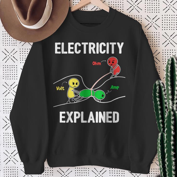 Electrician Ohmolt Amp Electrician Sweatshirt Geschenke für alte Frauen