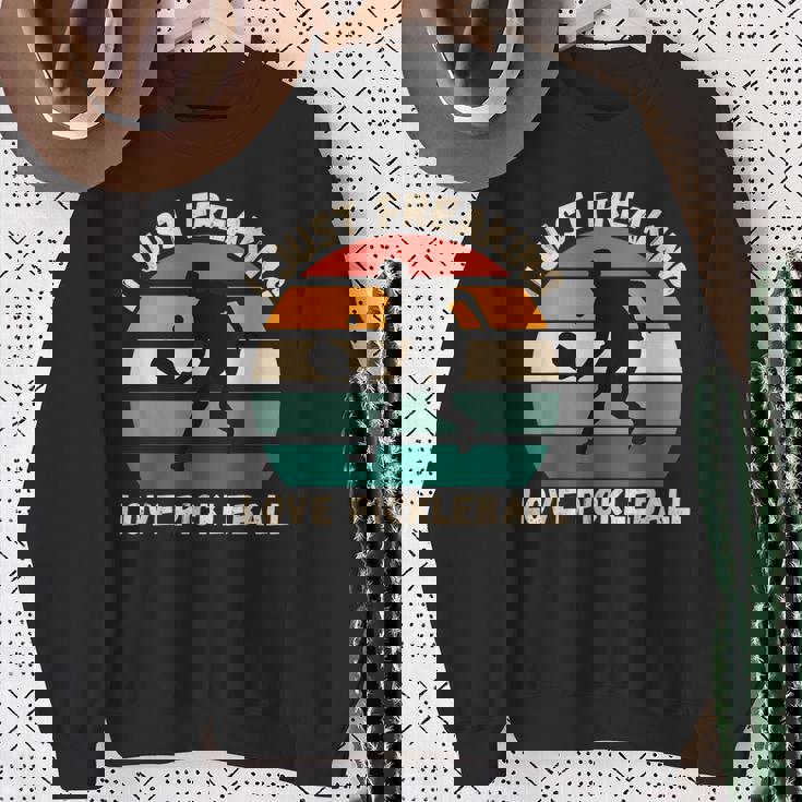 Me Encanta El Pickleballintage Me Encanta El Pickleball Camisa de entrenamiento Regalos para ancianas