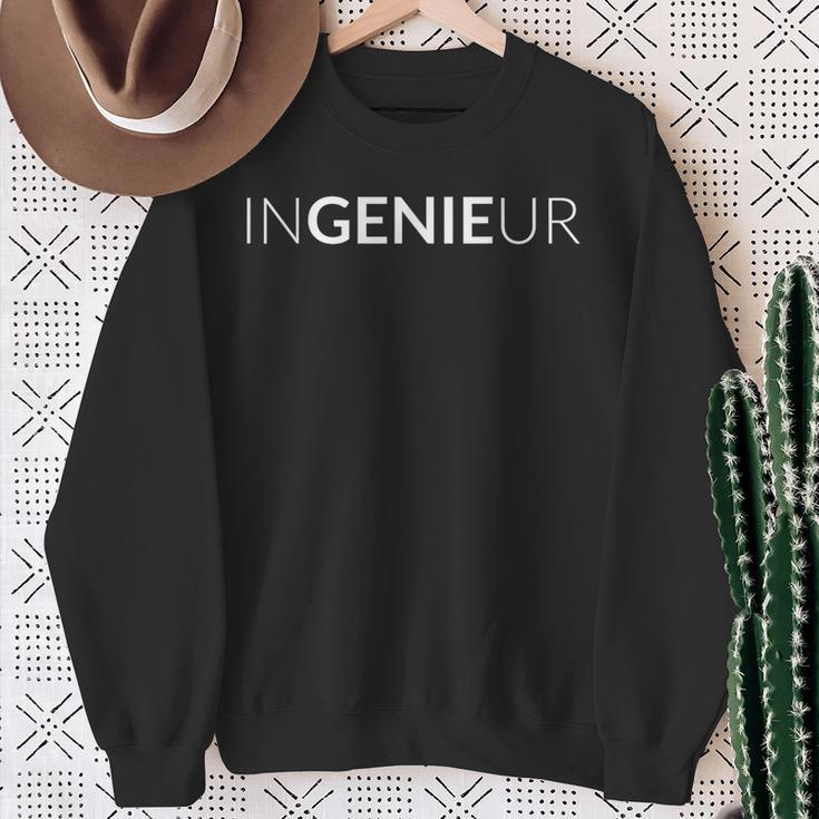 Engineer Genie Mechanical Engineering Student Engineering Study Sweatshirt Geschenke für alte Frauen