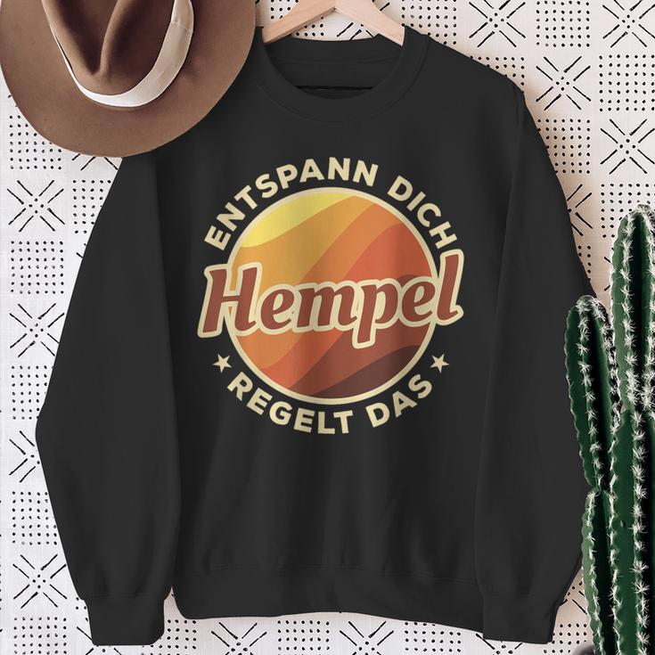 Entspann Dich Hempel Regelt Das Sweatshirt Geschenke für alte Frauen