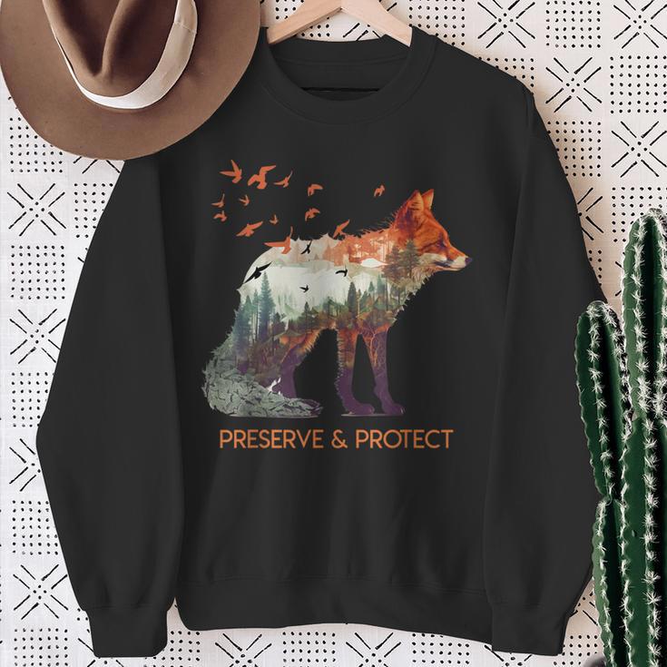 Environmental Protection Species Protection Rettet Die Erde Animal Protection Sweatshirt Geschenke für alte Frauen