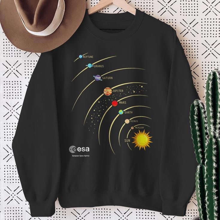 Esa Sonnensystem Planeten Sonne Umlaufbahn Sweatshirt Geschenke für alte Frauen