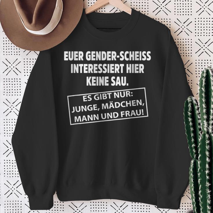 Euer Genderscheiss Interessiert Hier Keine Sau Sweatshirt Geschenke für alte Frauen