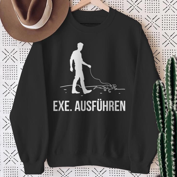 Exe Run Programmer Programming Computer Nerd Sweatshirt Geschenke für alte Frauen