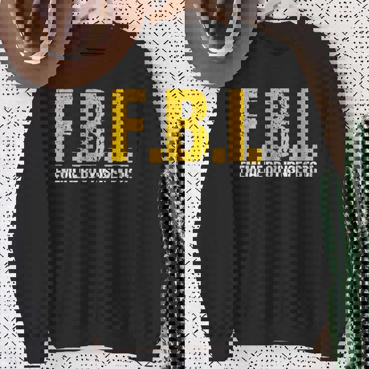 Fbi Female Body Ispector Acronym Lover Novelty Collector Felpa Regalos para ancianas
