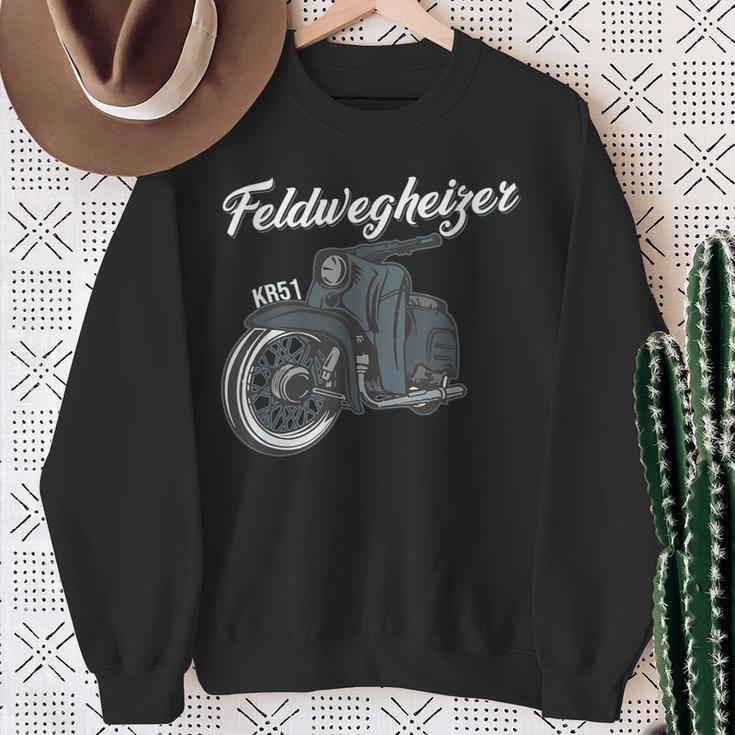 Feldweg Heater Schwalbe Kr51 Simson Moped Ddr S Sweatshirt Geschenke für alte Frauen