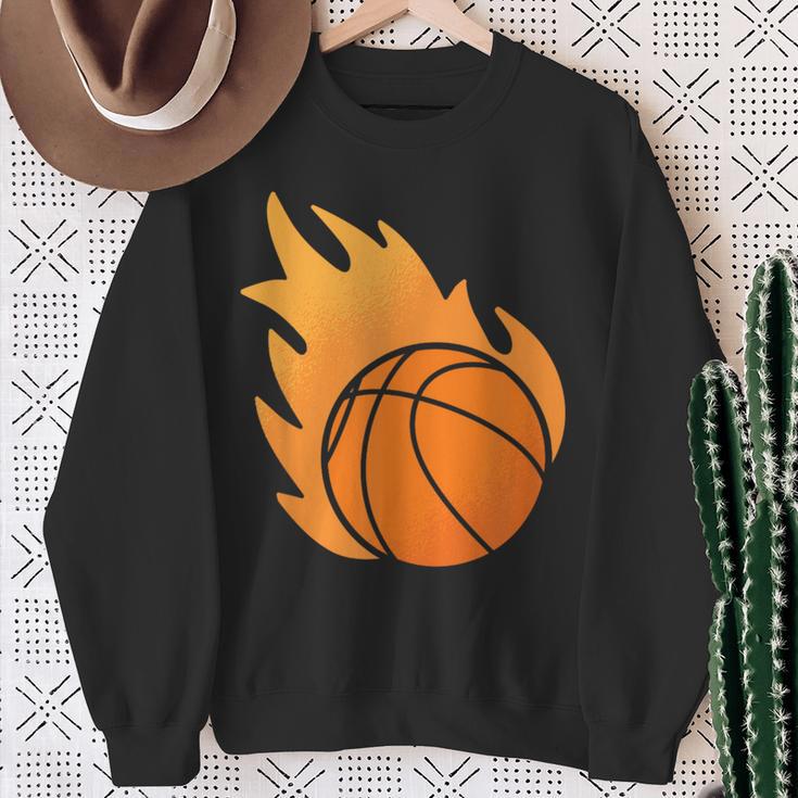 Fire Basketball Sweatshirt Geschenke für alte Frauen