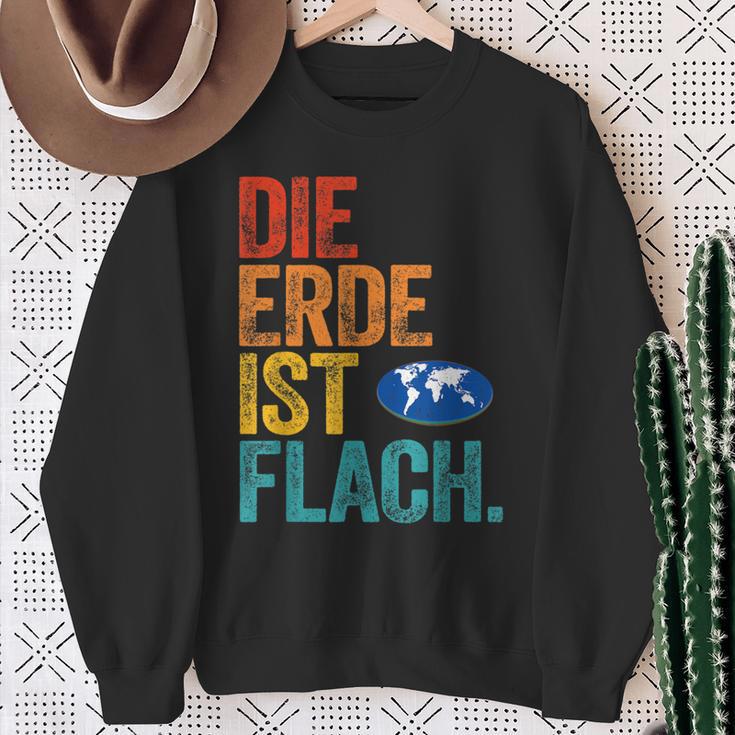 Flat Earth Society Die Erde Ist Flat Erd Sweatshirt Geschenke für alte Frauen