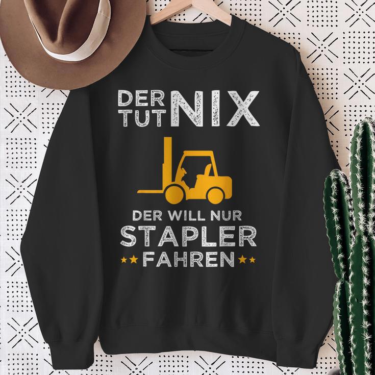 Forklift Driver Forklift Truck Warehouse Sweatshirt Geschenke für alte Frauen