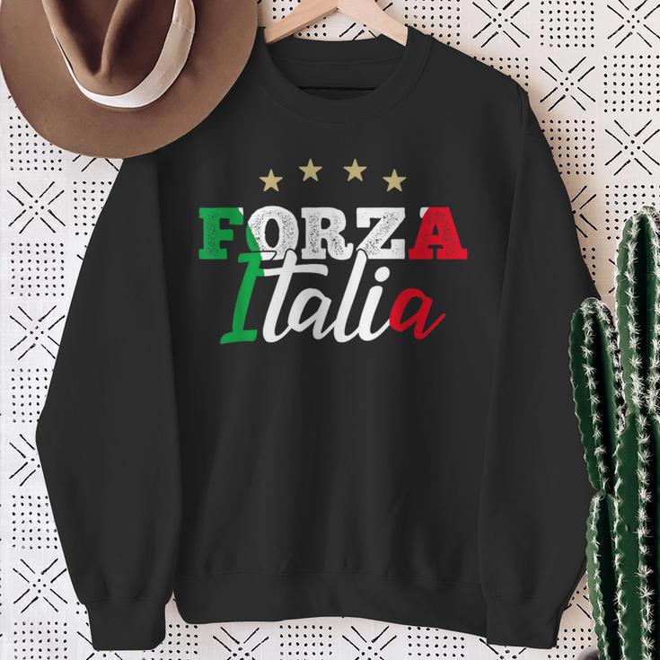 Forza Italia For Italian Football Fans Sweatshirt Geschenke für alte Frauen