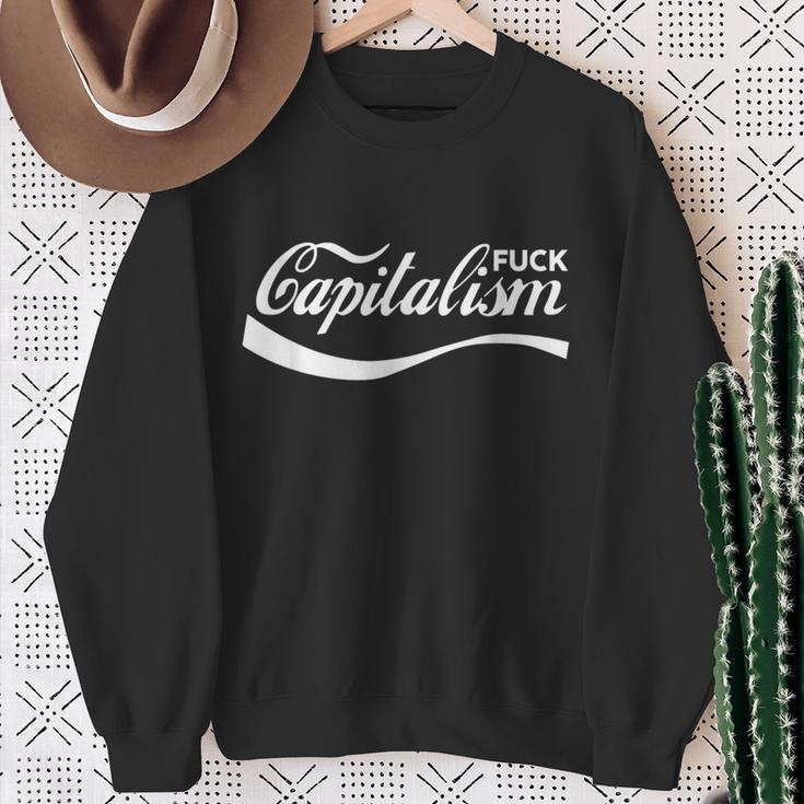 Anti Capitalism Socialism Communism Capitalism Sweatshirt Geschenke für alte Frauen