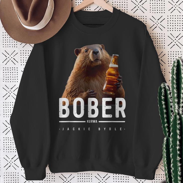 Bober Bóbr Kurwa Polska Kurwa Bober Sweatshirt Geschenke für alte Frauen