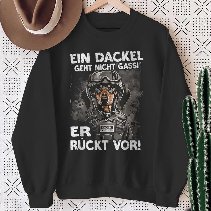 Dachshund Ein Dackel Geht Nicht Gassi Er Rücktor Ein Dachshund Sweatshirt Geschenke für alte Frauen