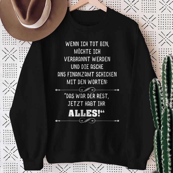 Finanzamt S Sweatshirt Geschenke für alte Frauen