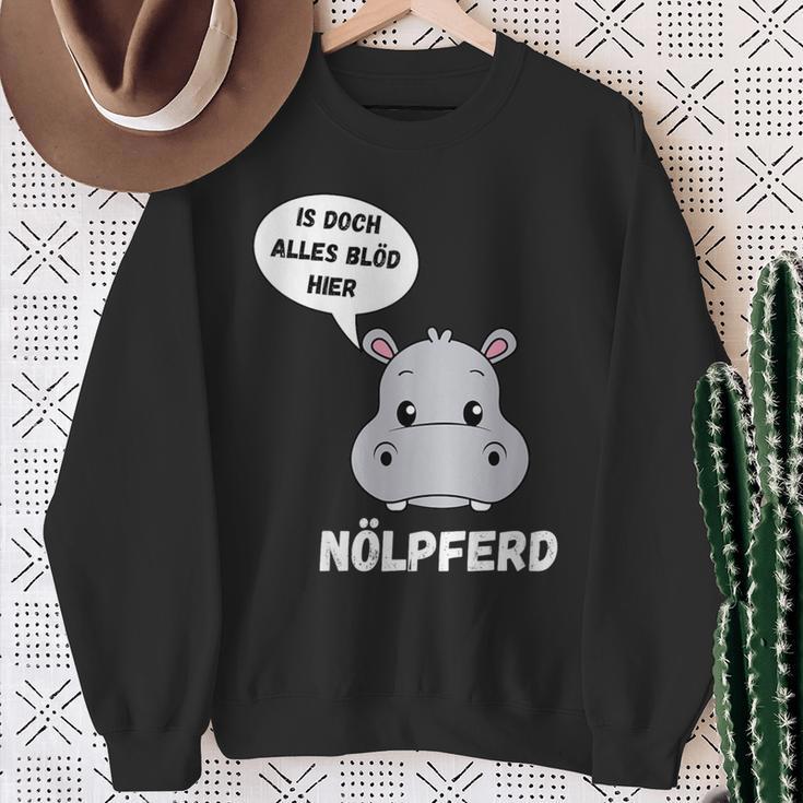 Hippo Fun Sweatshirt Geschenke für alte Frauen